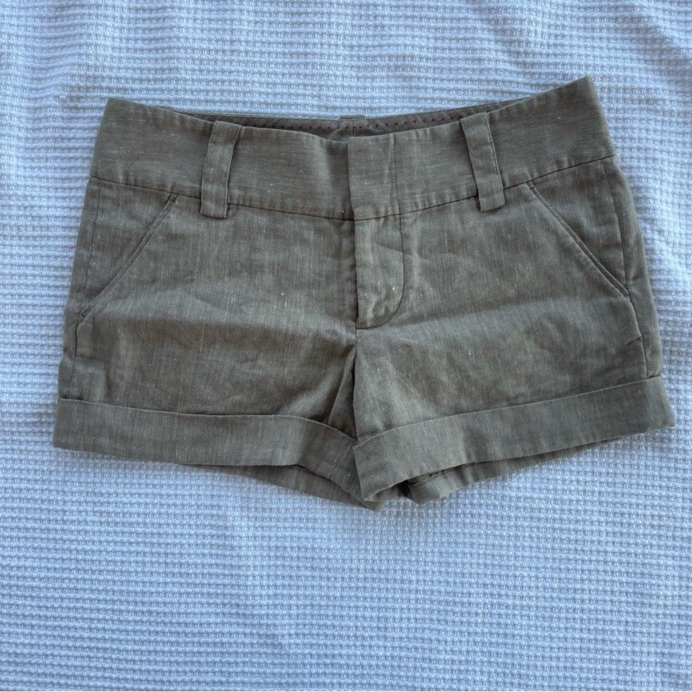 Alice + Olivia Linen Blend Shorts